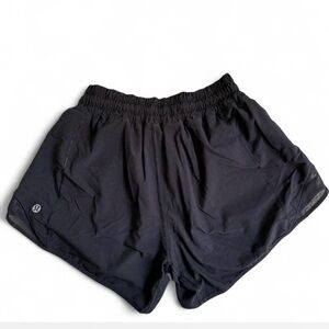 Lululemon Hotty Hot Running Shorts Black Size 4 Athletic Gym